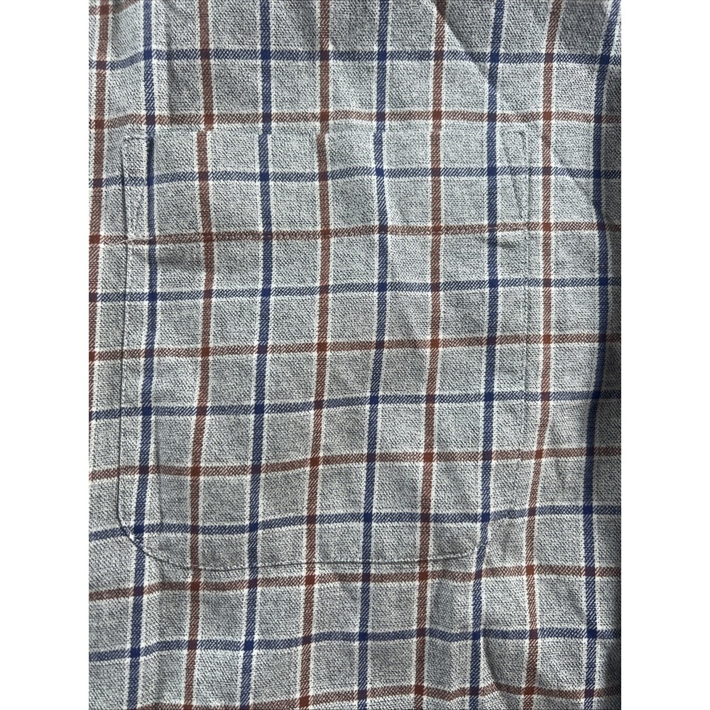 Johnnie-O Top Shelf Button Up Shirt Gray Men's XL Window Pane - Picture 5 of 9